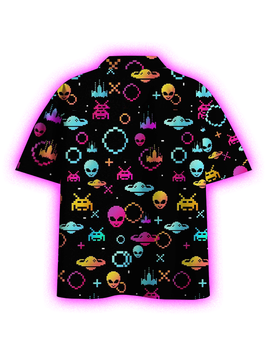 Stormy Night Vibes Button Up Pocket Shirt