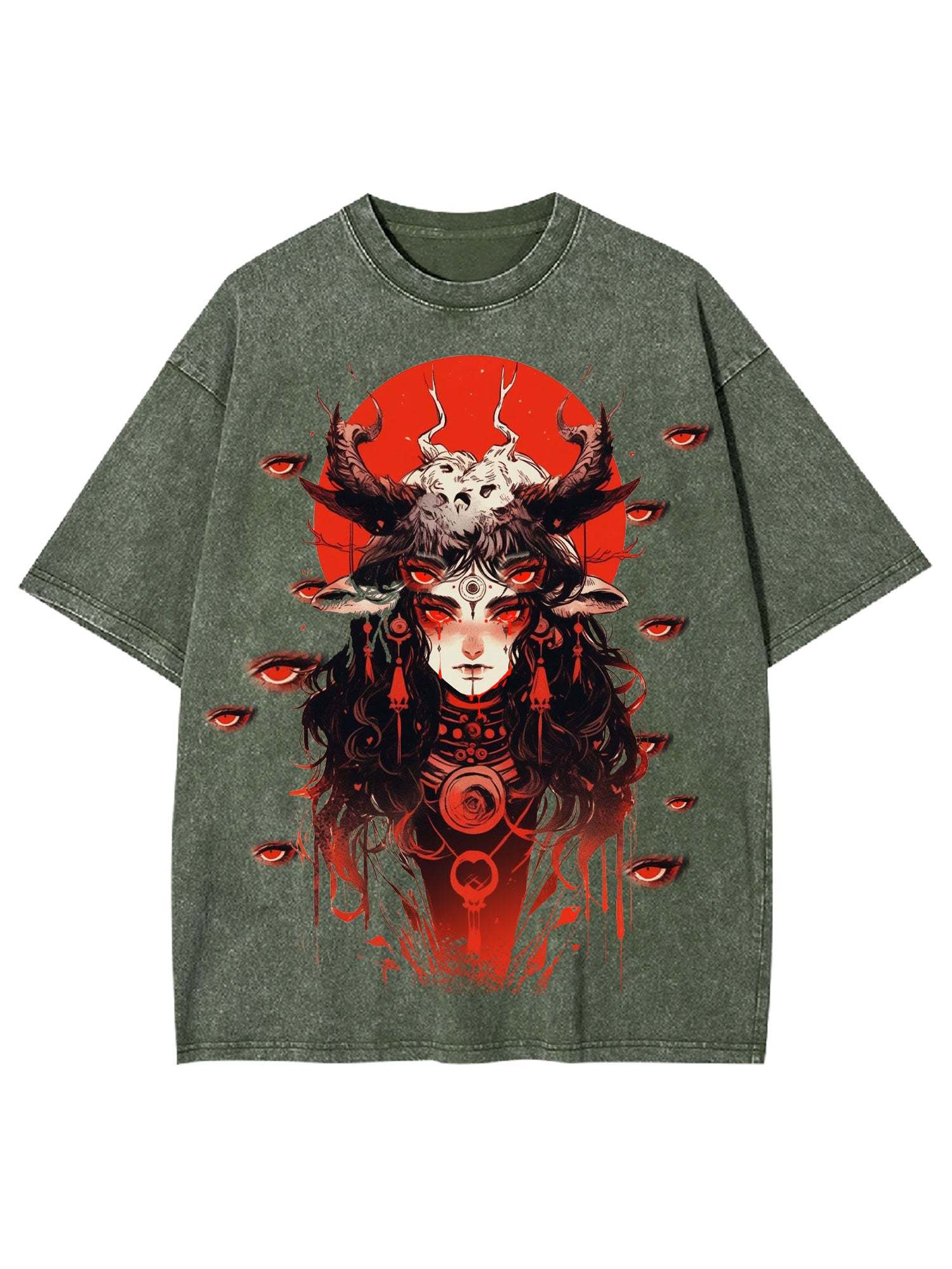 Multiple Eyes Spirit Washed Tshirt