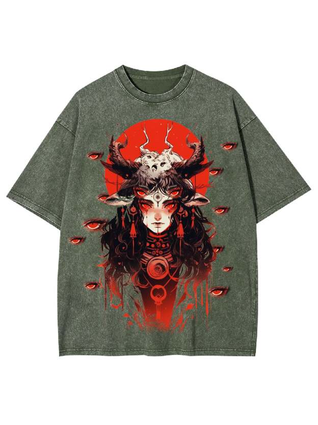 Multiple Eyes Spirit Washed Tshirt