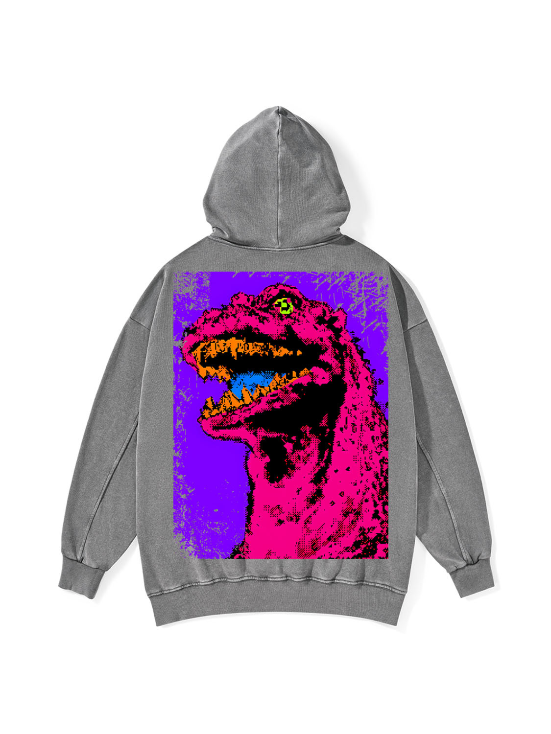 Neon Roar Washed Hoodie