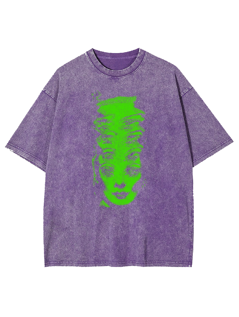 GREEN HALUCINATION WASHED TSHIRT