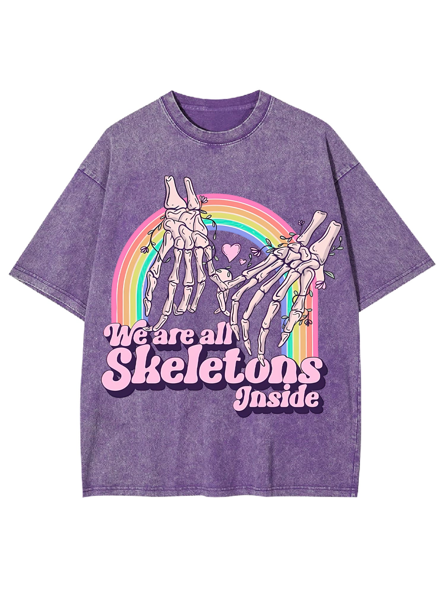 We Are All Skeletons Inside Washed Tshirt