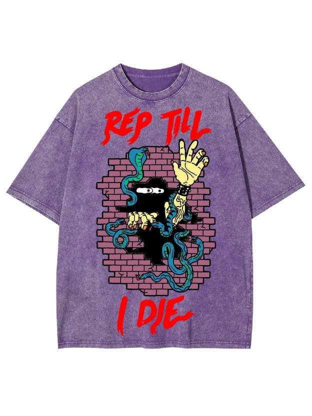 Rep Till I Die Washed Tshirt