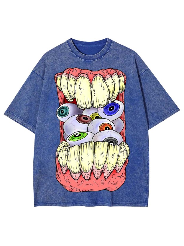 CHEWING EYES WASHED TSHIRT