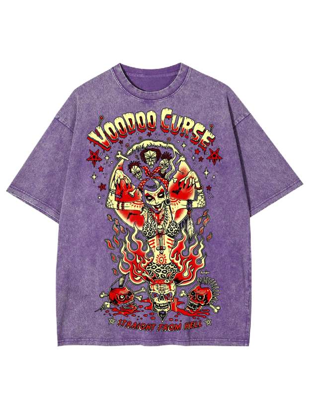 Straicht From Hell Washed Tshirt