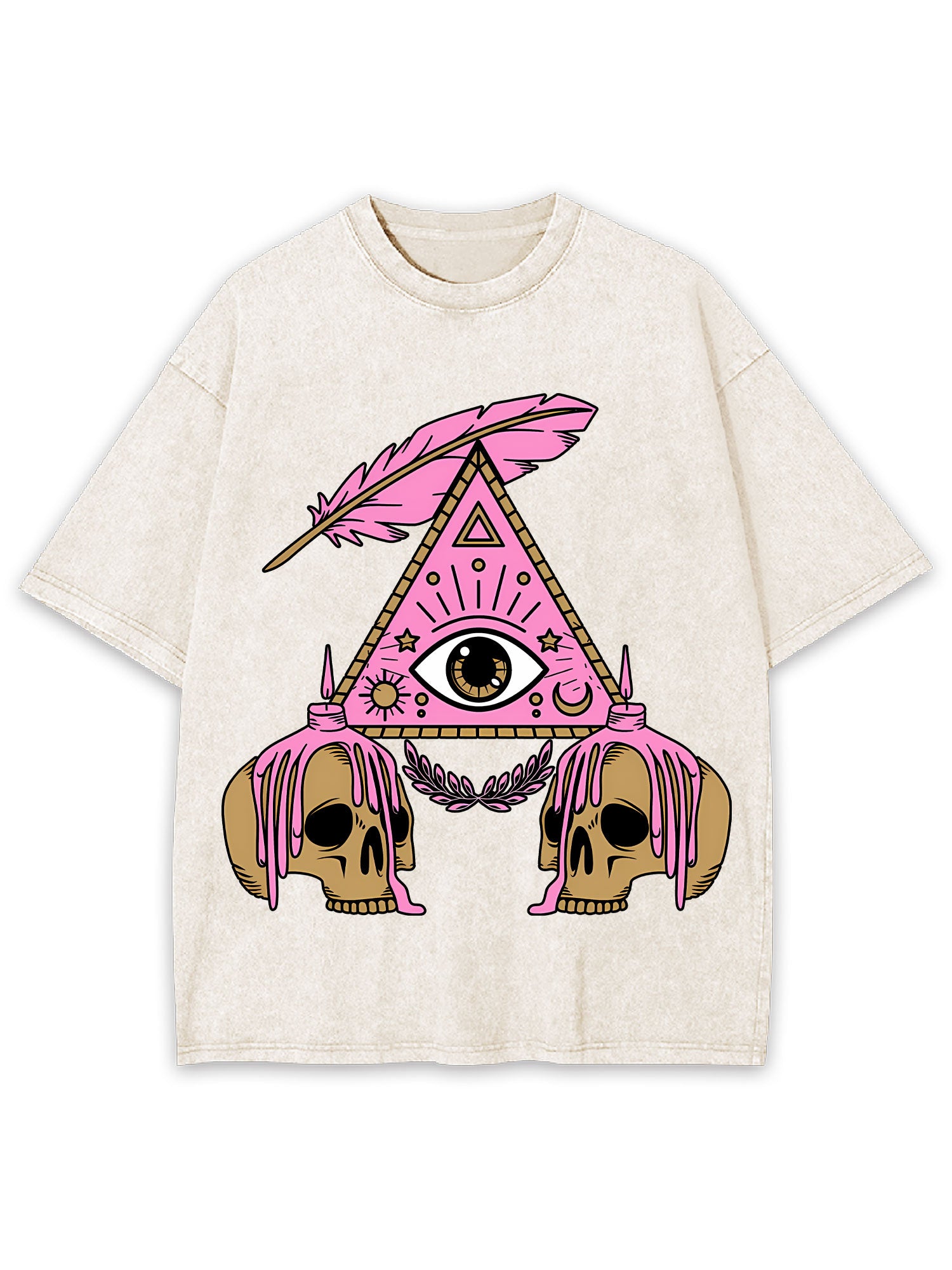 Eye And Skull Washed Tshirt