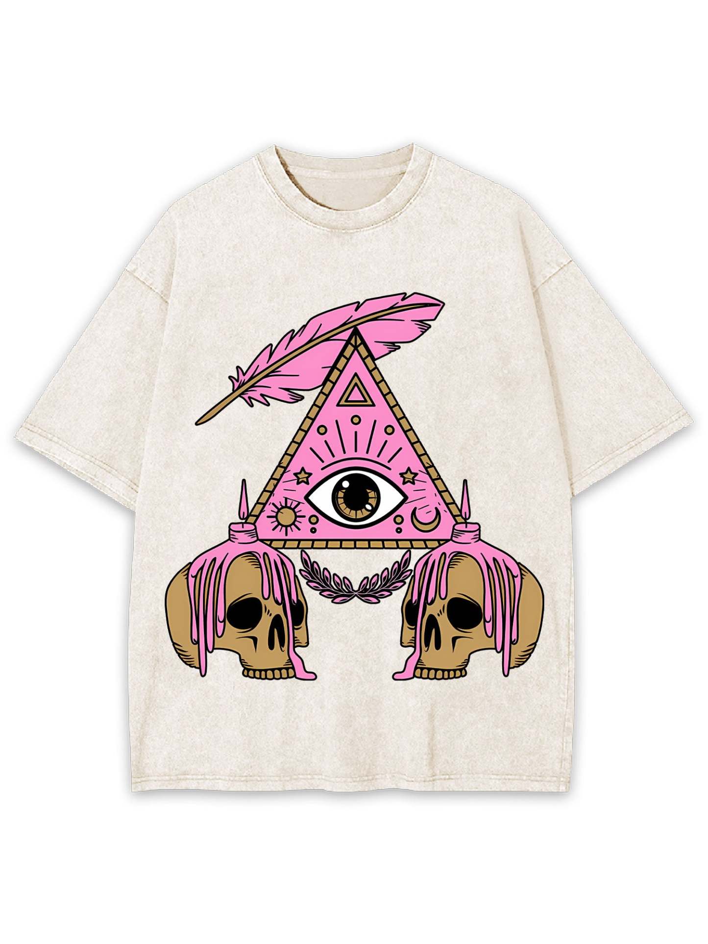 Eye And Skull Washed Tshirt