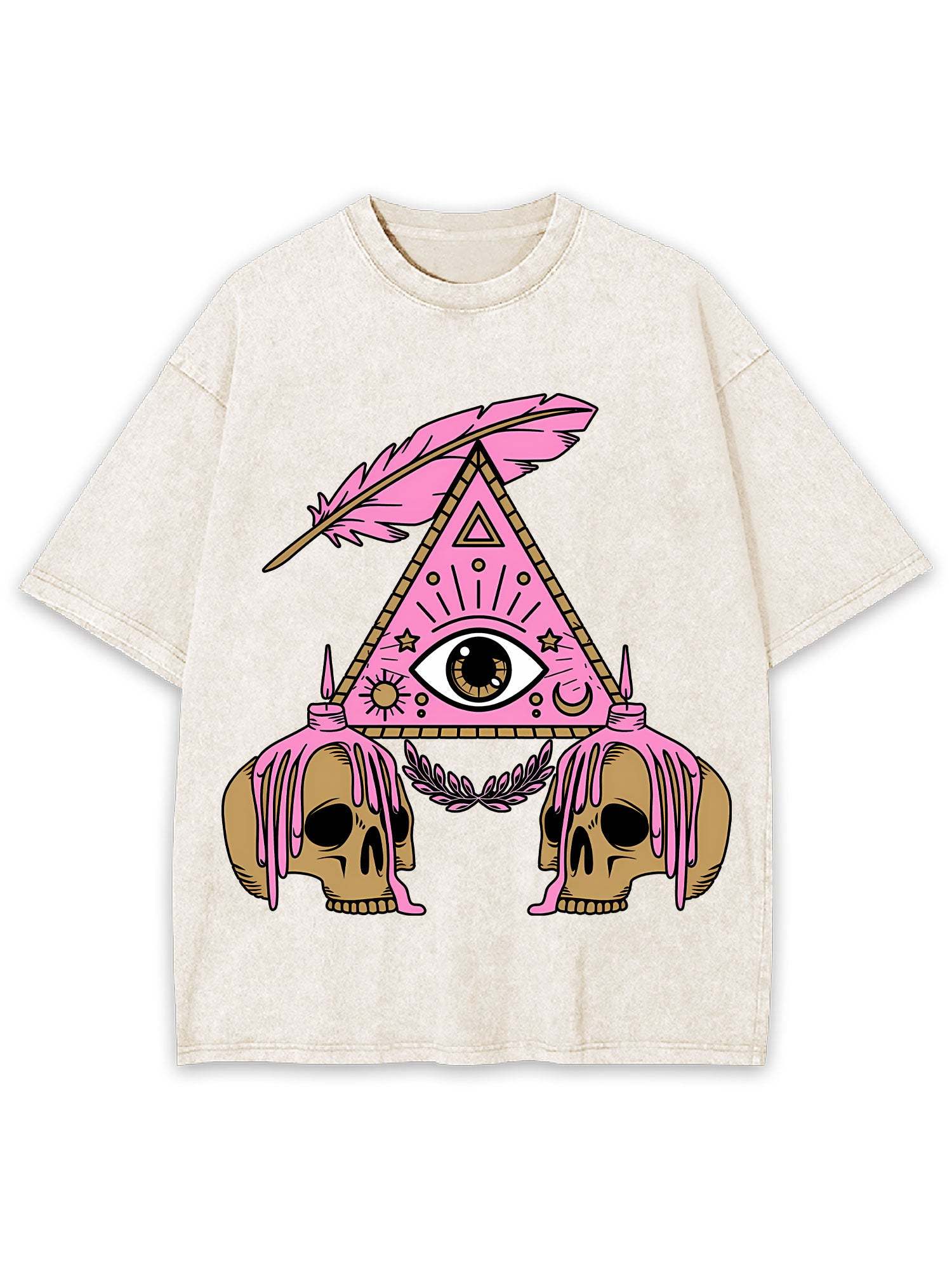 Eye And Skull Washed Tshirt