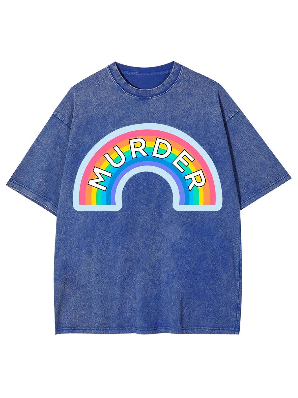Murder Rainbow Washed Tshirt