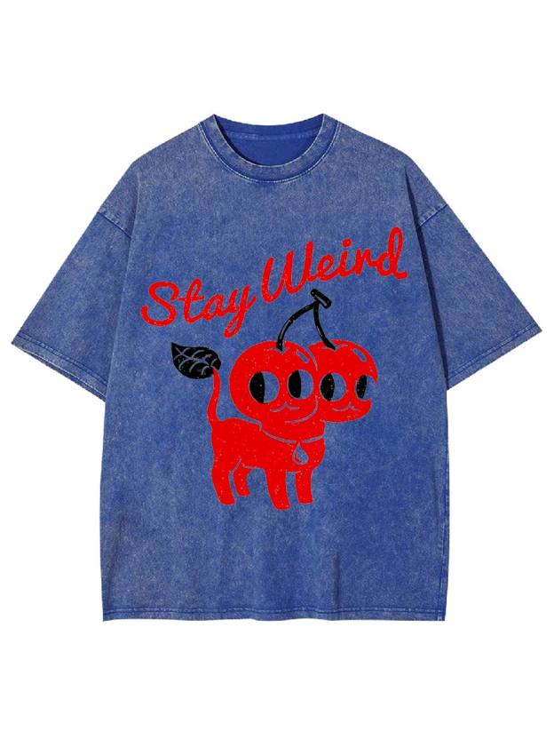 Stay Weird Washed Tshirt