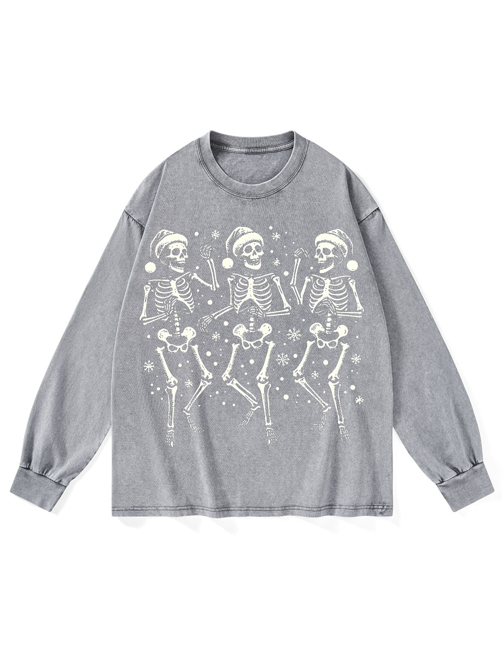 SKELETON WASHED LONG-SLEEVE TSHIRT