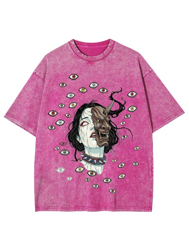 Gaze of the Demon Washed Tshirt