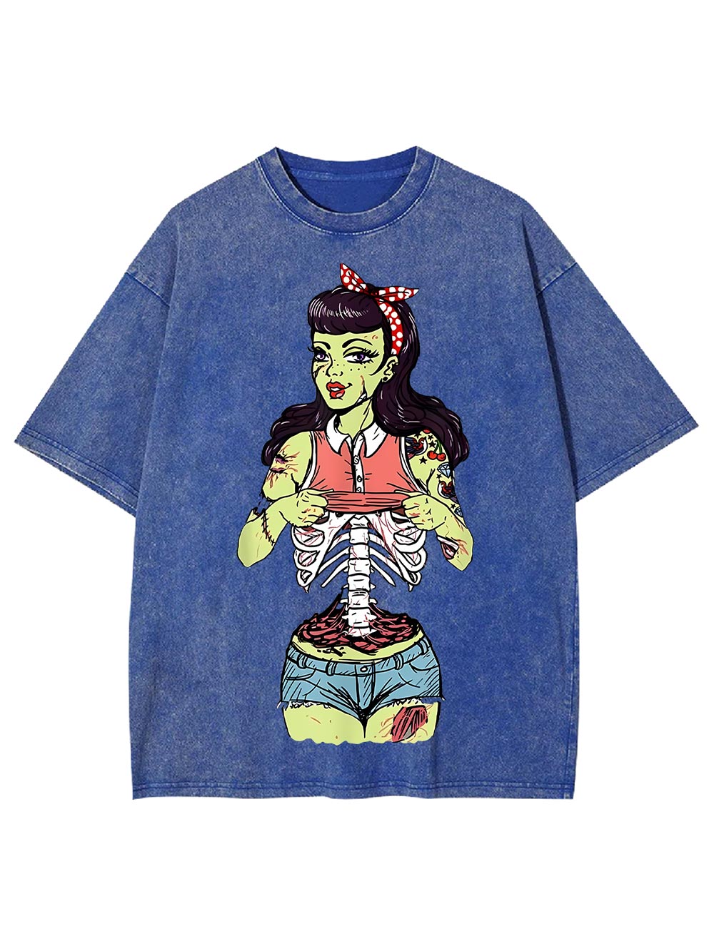 Zombie Girl Washed Tshirt