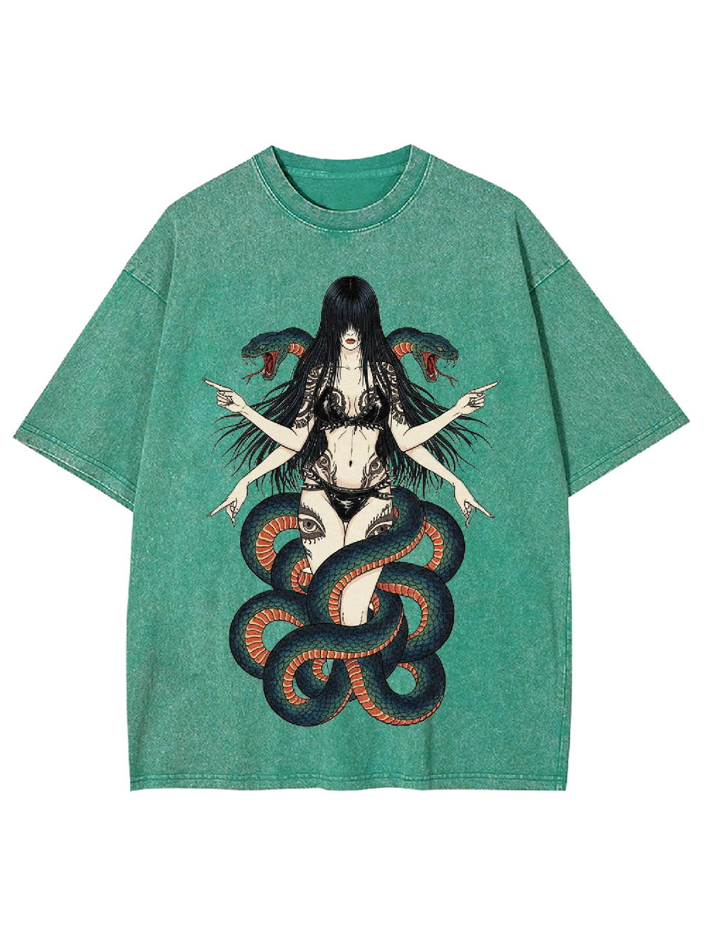 Serpent Goddess Washed Tshirt