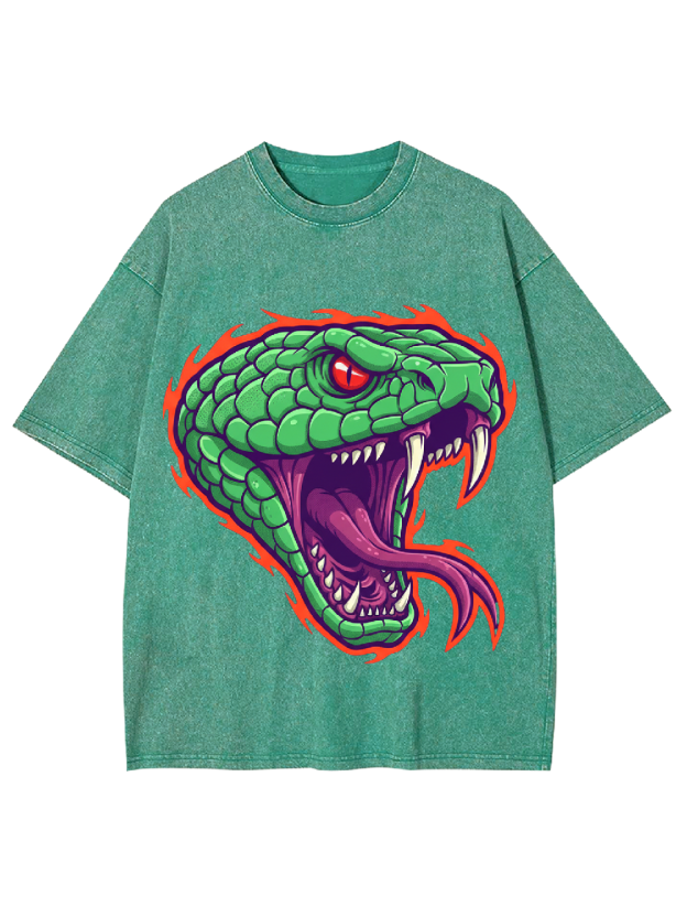 Venomous Snake Washed Tshirt