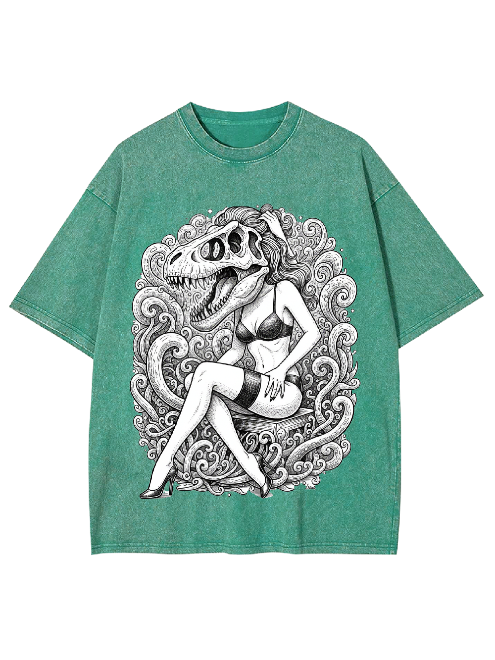T-Rex Siren Washed Tshirt