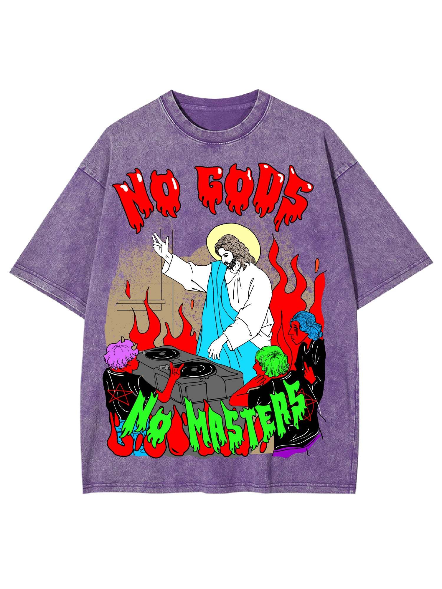 No Gods No Masters Washed Tshirt