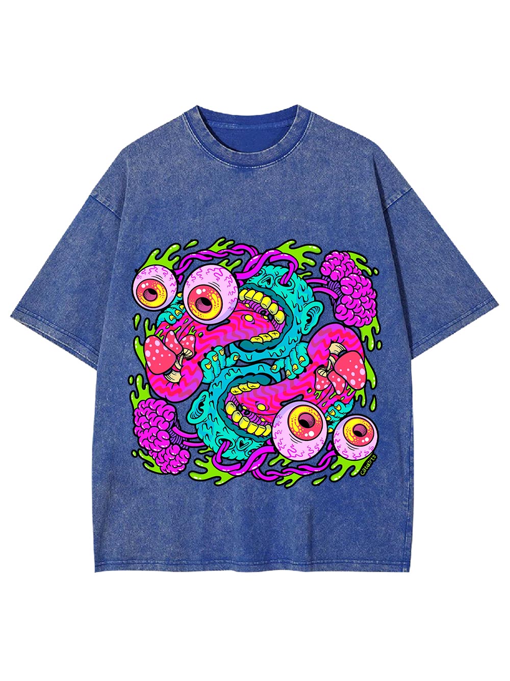 Psychedelic Chaos Washed Tshirt
