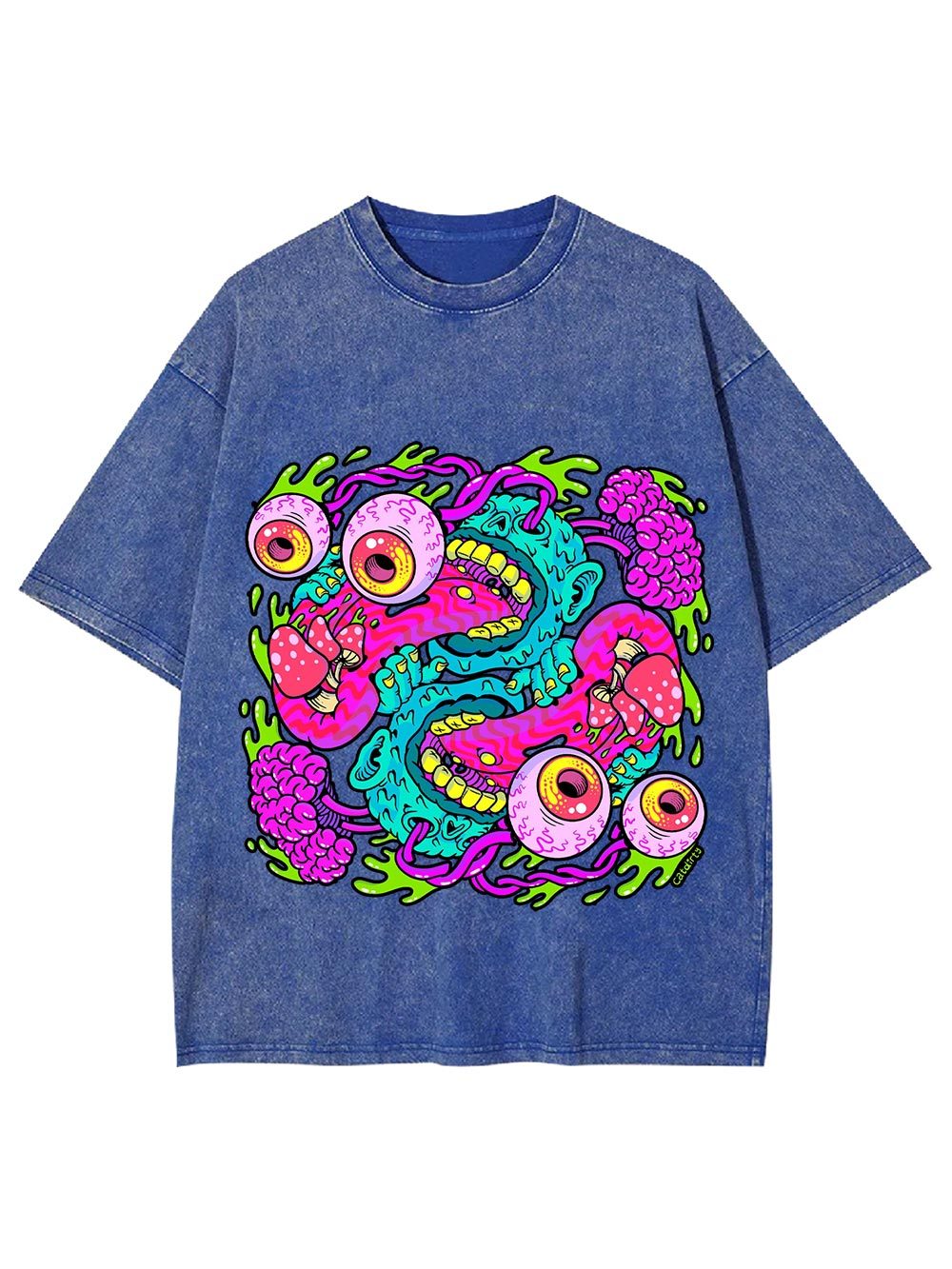 Psychedelic Chaos Washed Tshirt