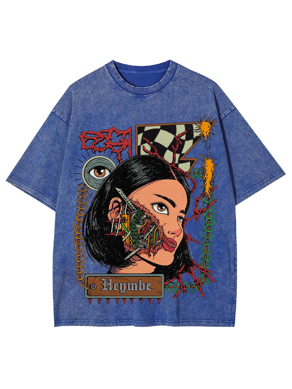 Fragmented Reality Washed Tshirt