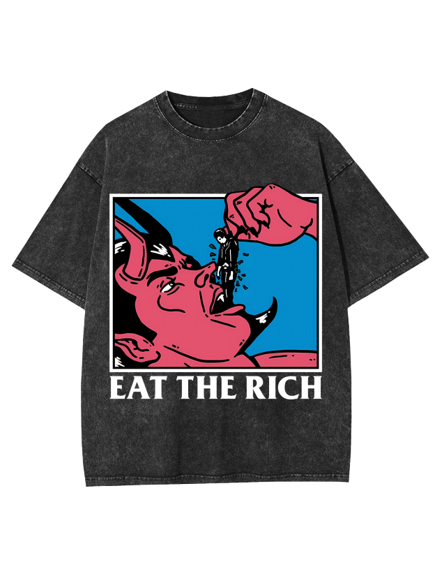 Eat The Rich Washed Tshirt