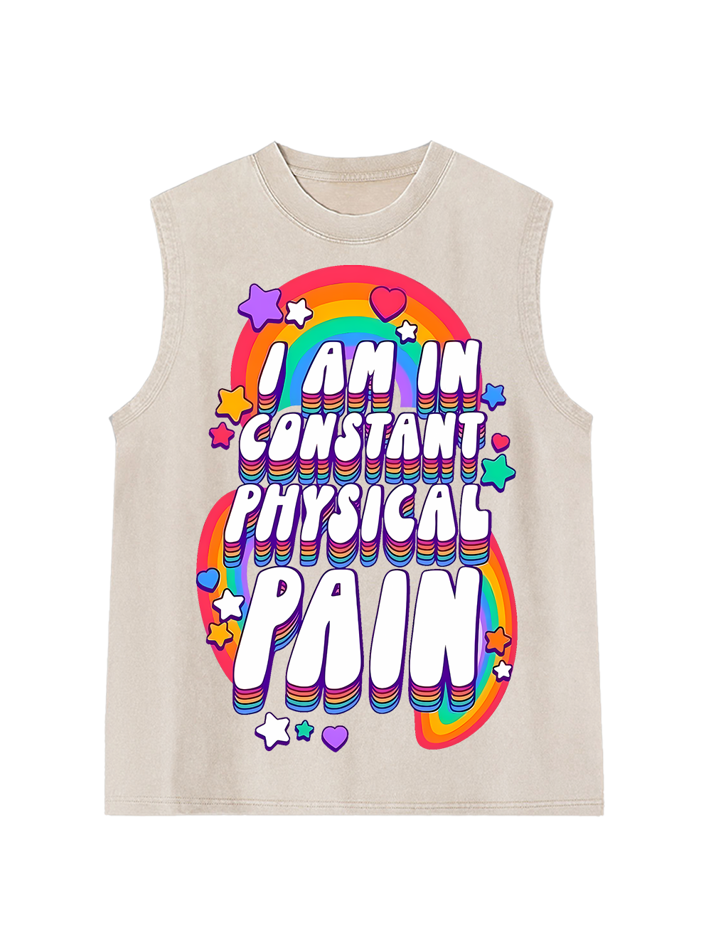I Am In Constant Physical Pain Washed Tank Top