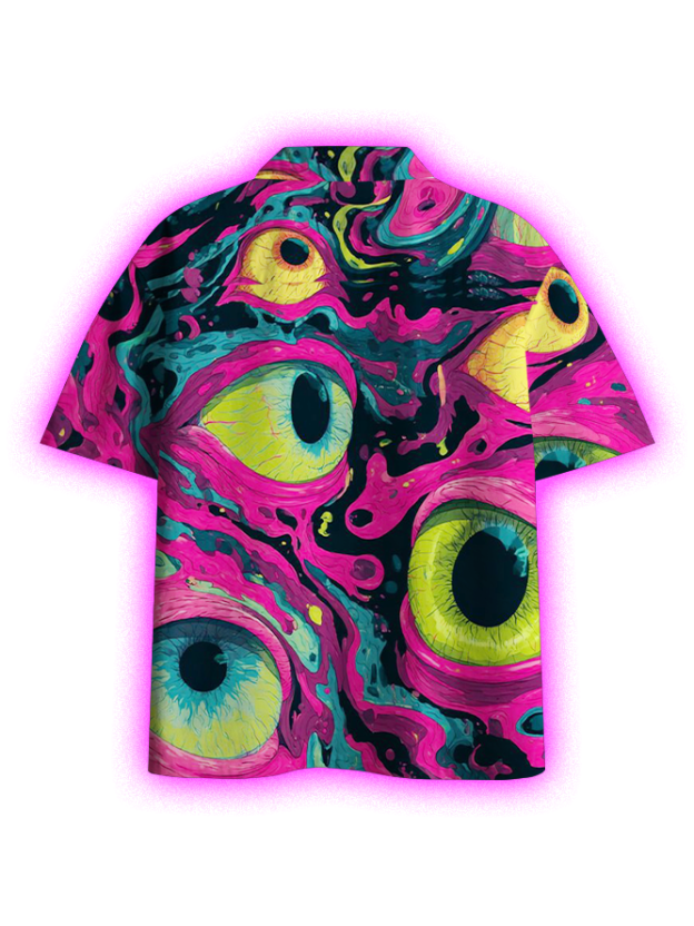 Vivid Gaze Button Up Pocket Shirt