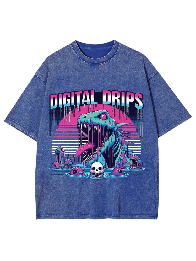 Digital Drips Washed Tshirt