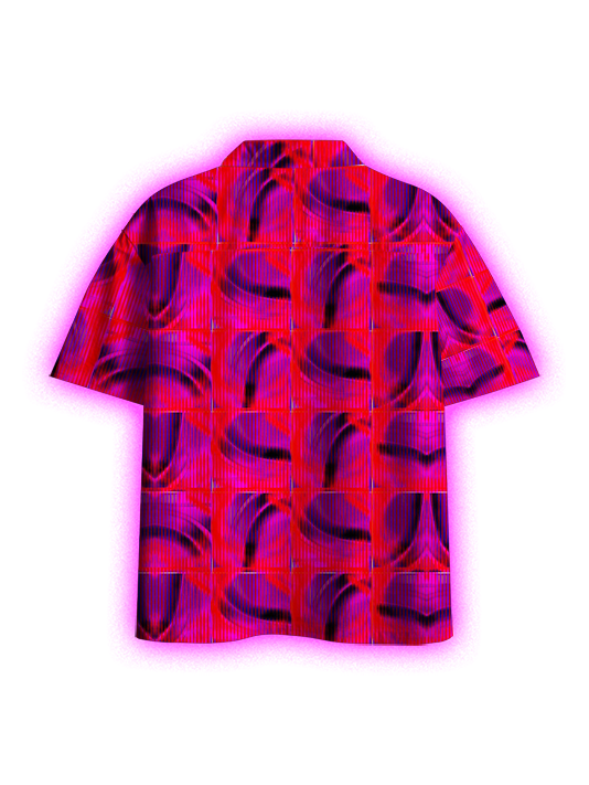 Vivid Waves Button Up Pocket Shirt