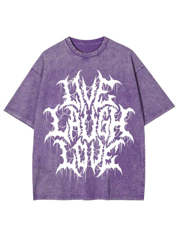 Live Laugh Love Washed Tshirt