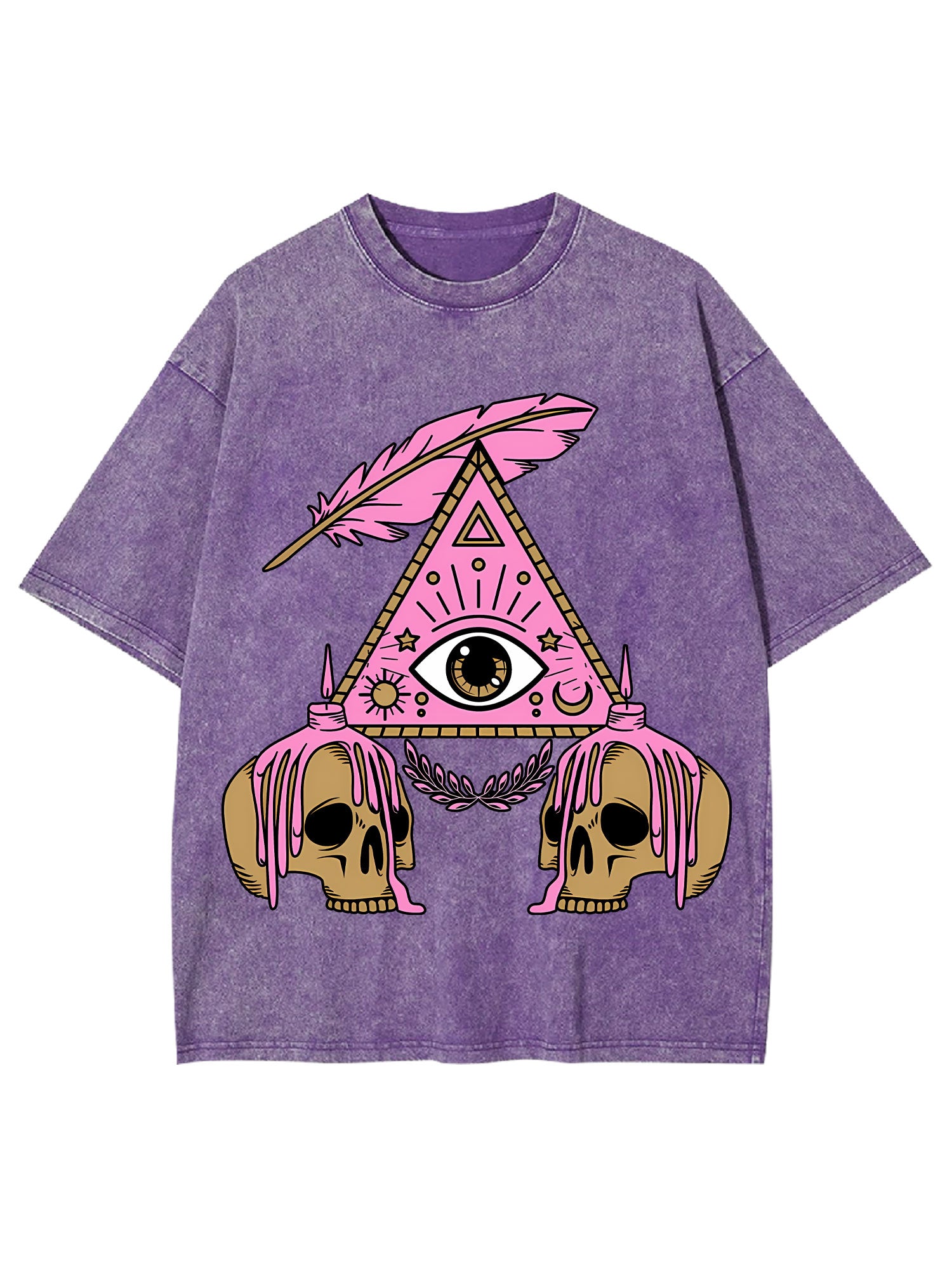 Eye And Skull Washed Tshirt