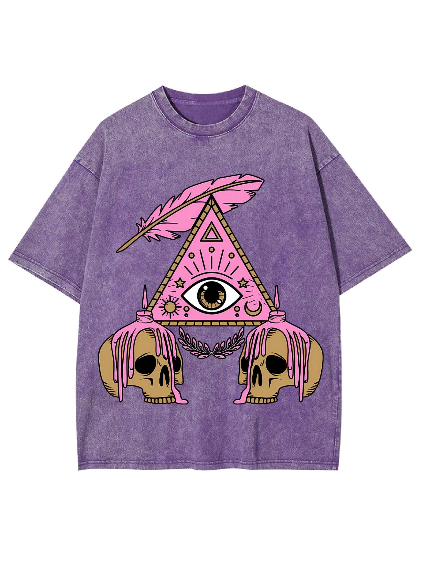 Eye And Skull Washed Tshirt