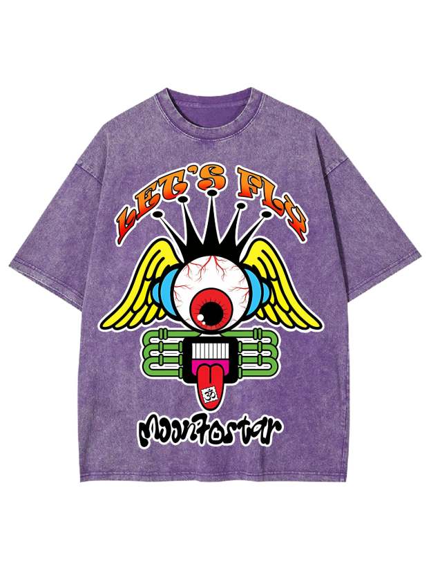 Let's Fly Washed Tshirt
