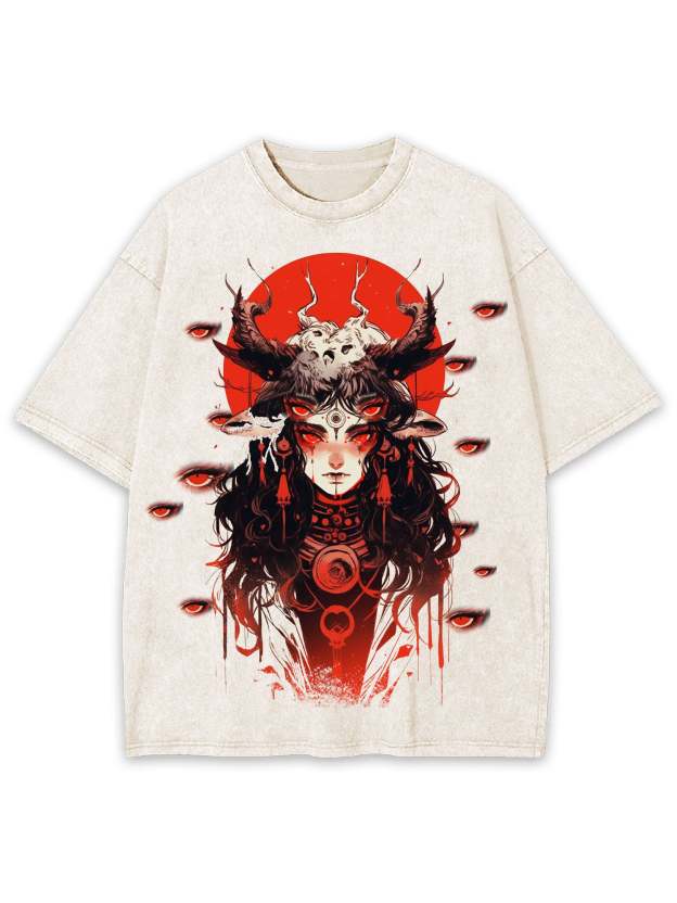 Multiple Eyes Spirit Washed Tshirt