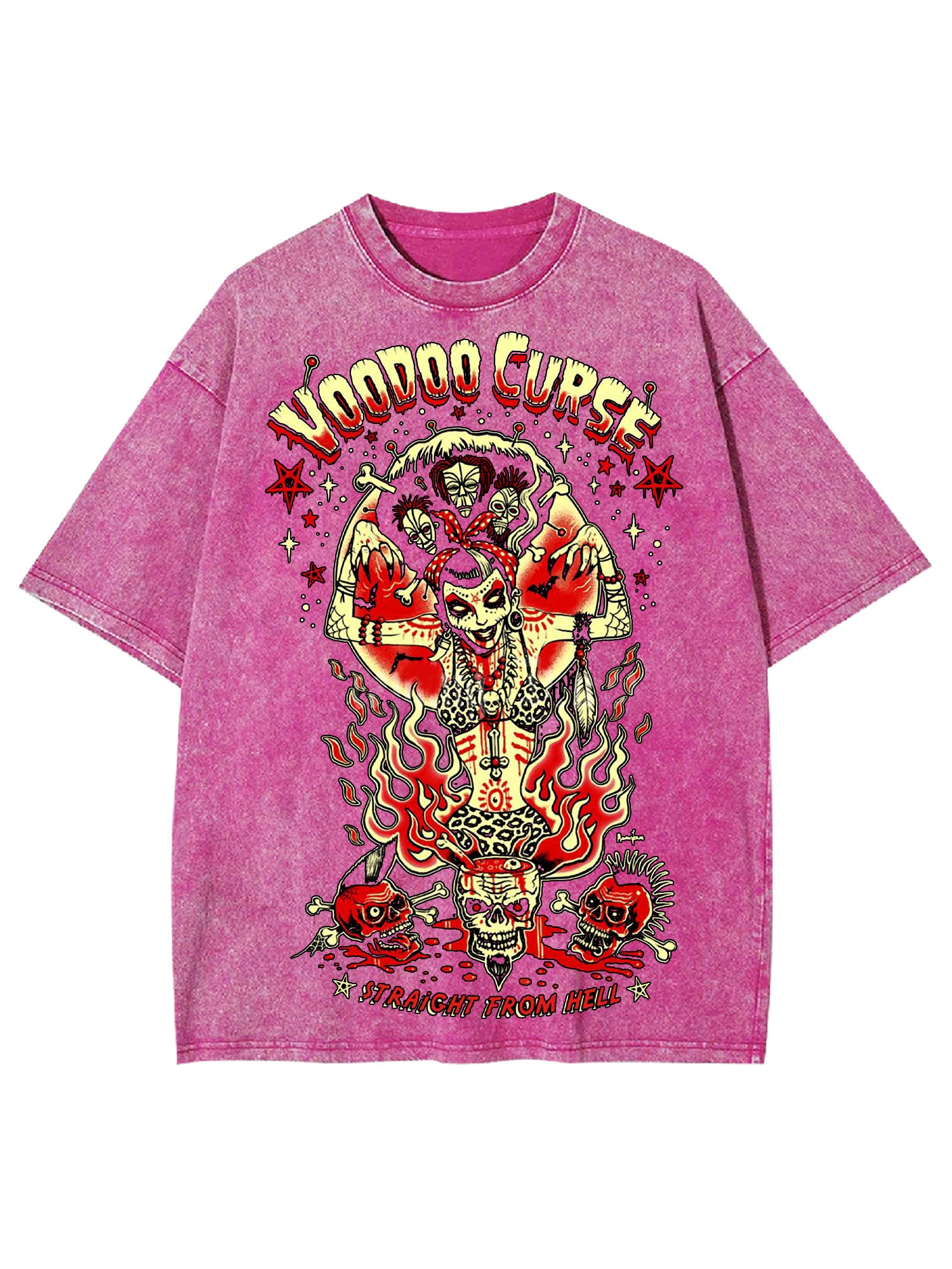 Straicht From Hell Washed Tshirt