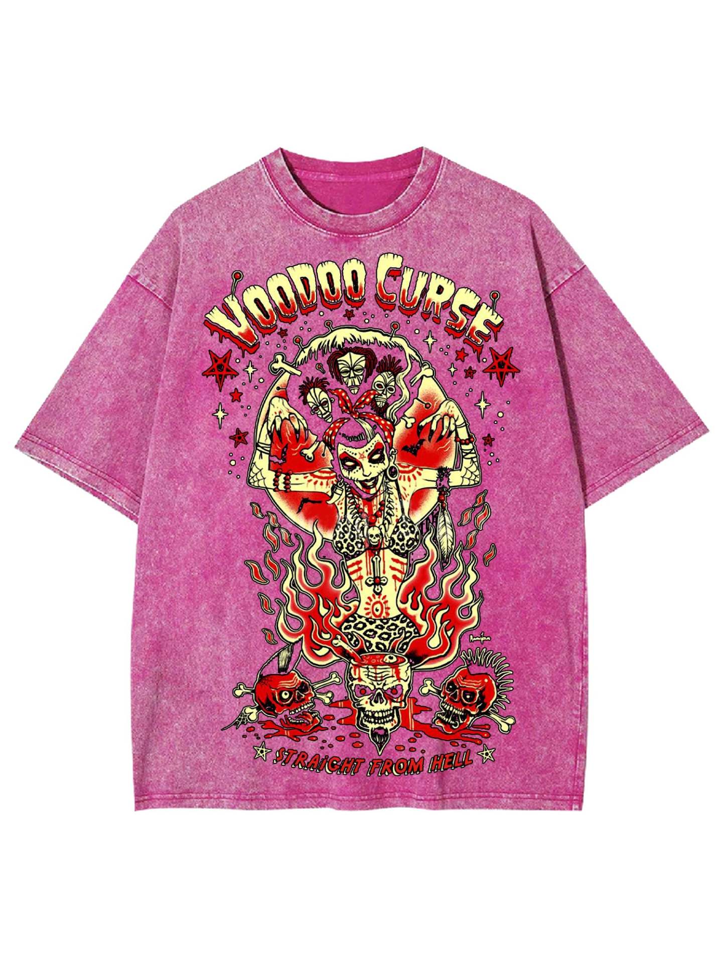 Straicht From Hell Washed Tshirt