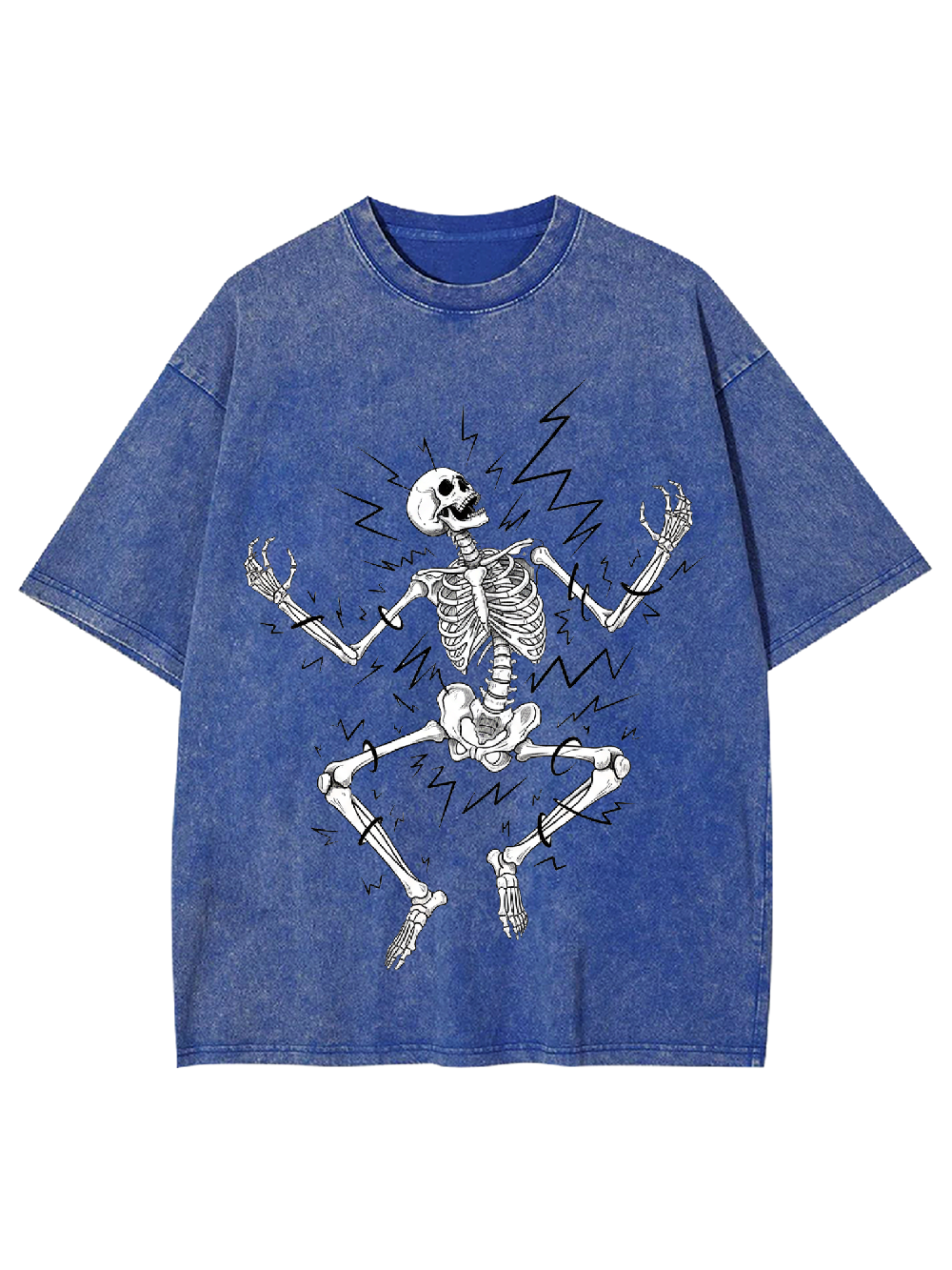 Electric Shock Skeleton Washed Tshirt