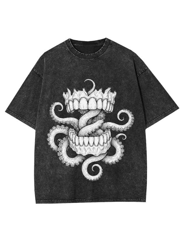 Tentacle Bite Washed Tshirt