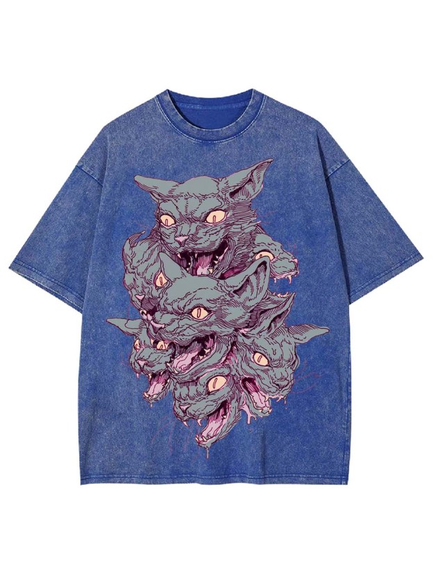 Multi-Headed Beast Washed Tshirt