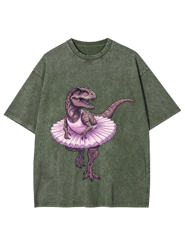 Ballerina T-Rex Washed Tshirt