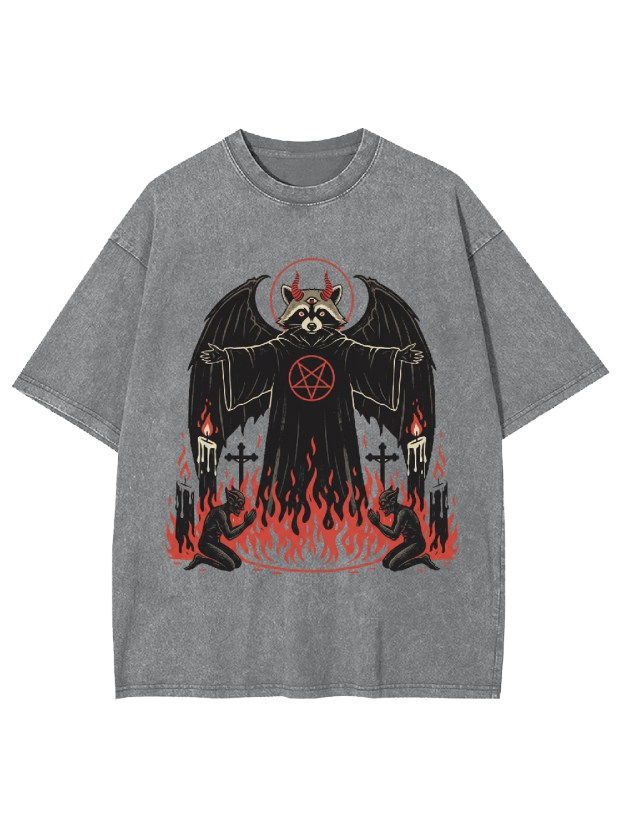 Infernal Raccoon Washed Tshirt