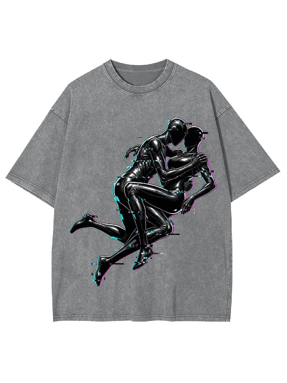 Glitch Embrace Washed Tshirt