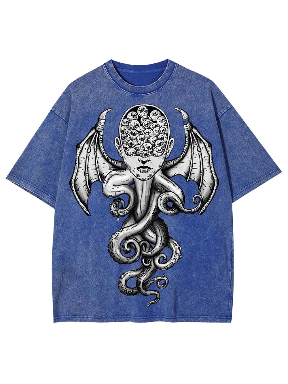 Octopus-Woman Hybrid Washed Tshirt