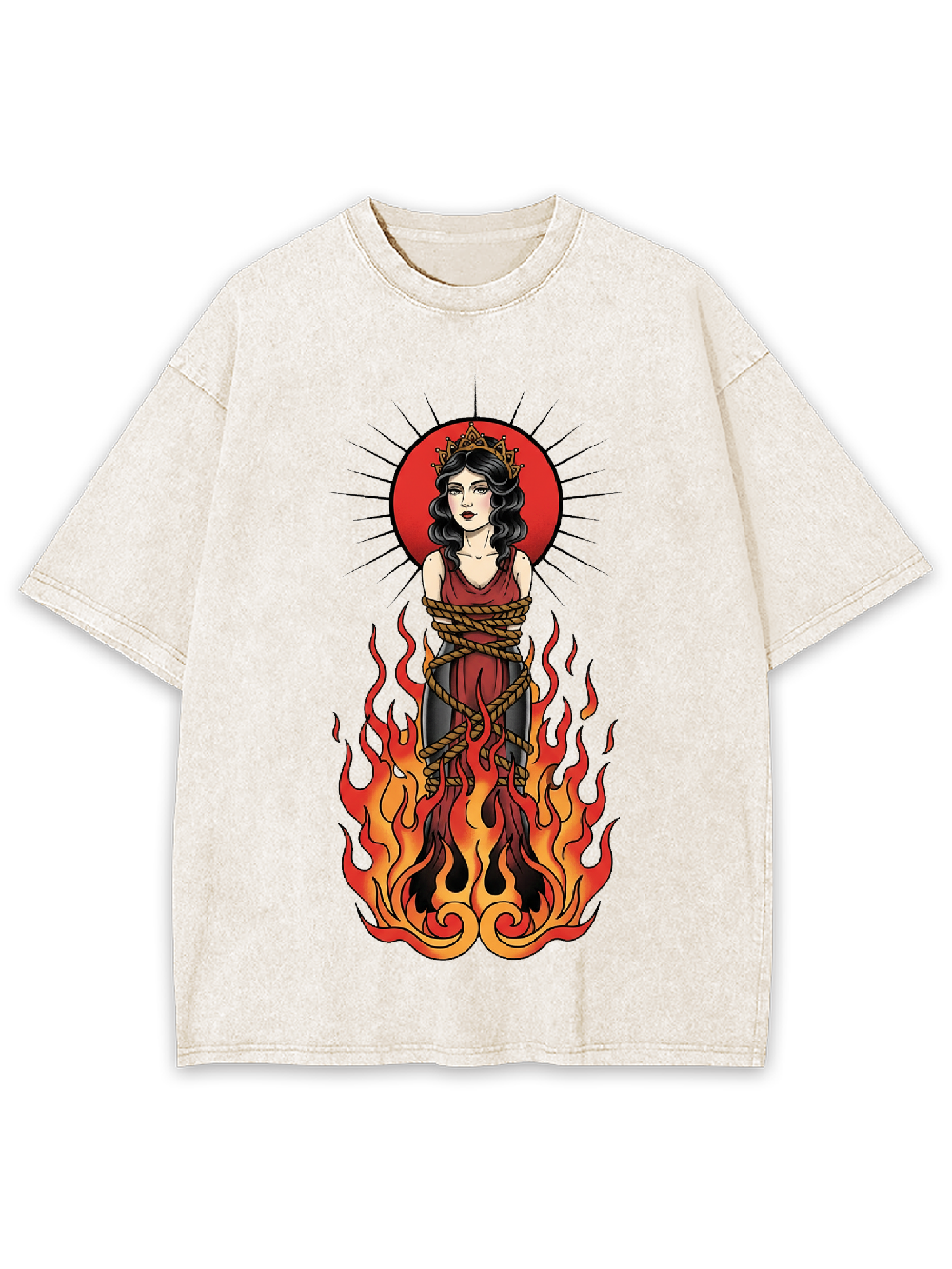 Burning Saint Washed Tshirt