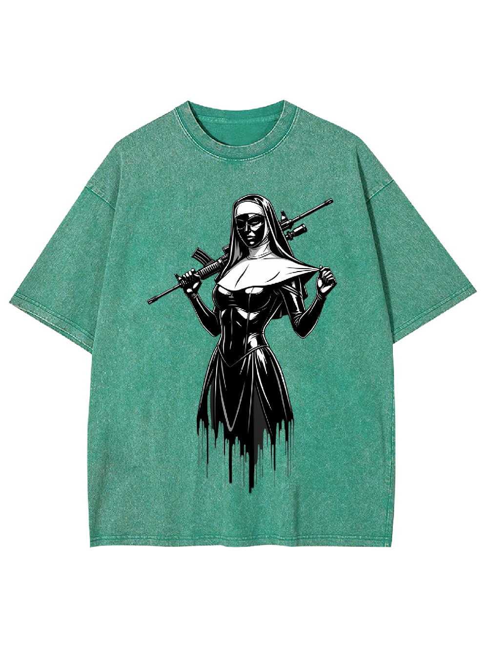 Armed Nun Washed Tshirt