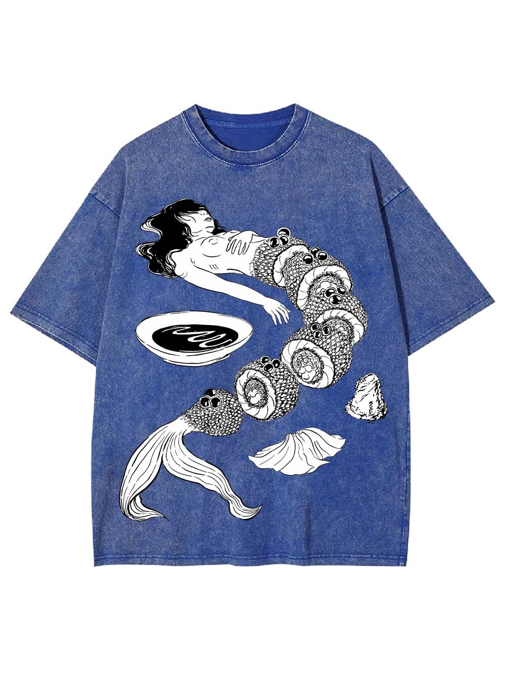 Human Sushi Slices Washed Tshirt