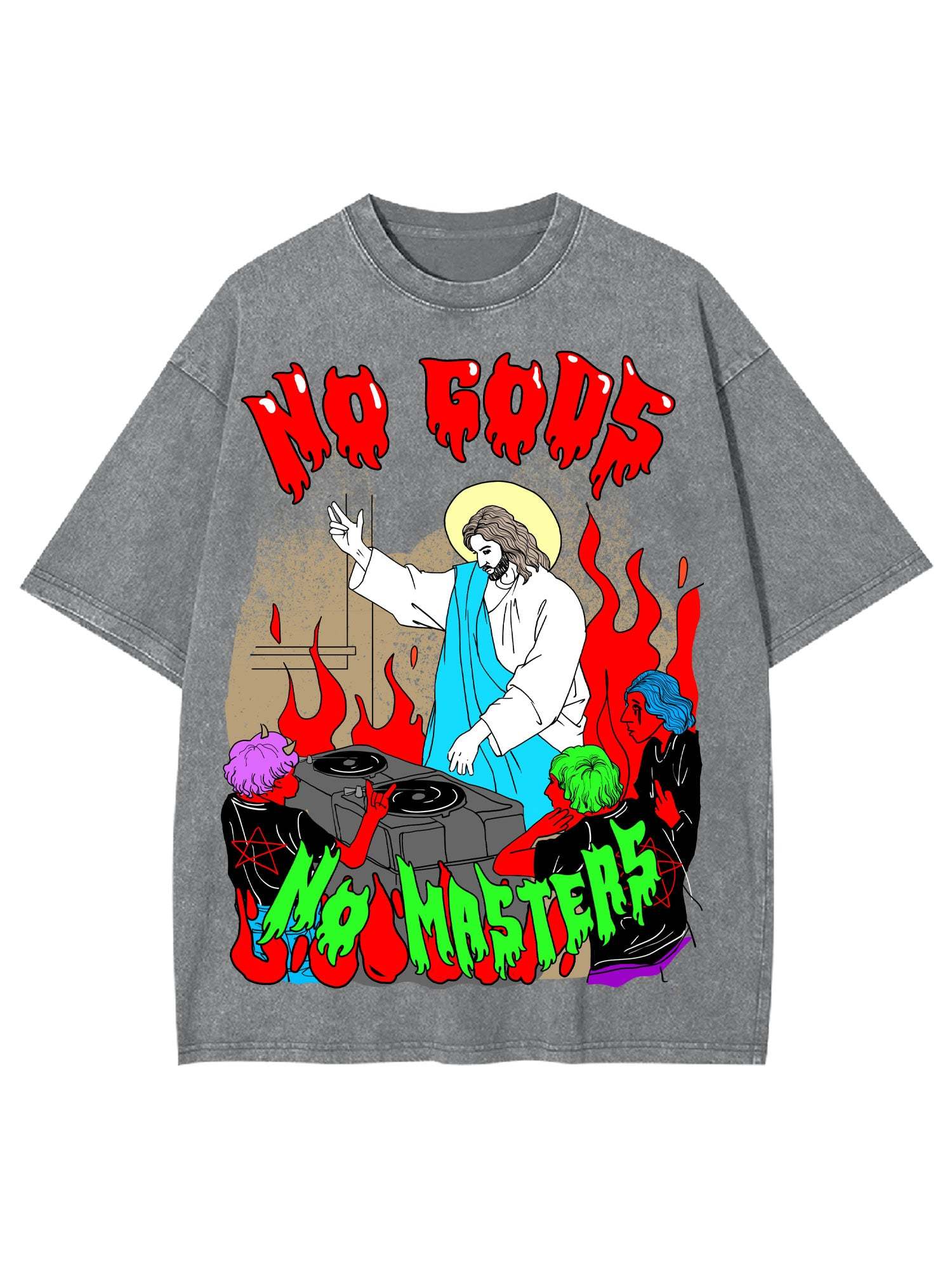 No Gods No Masters Washed Tshirt
