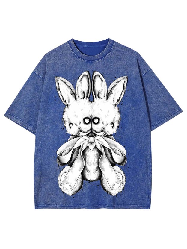 Two-Headed Bunny Washed Tshirt