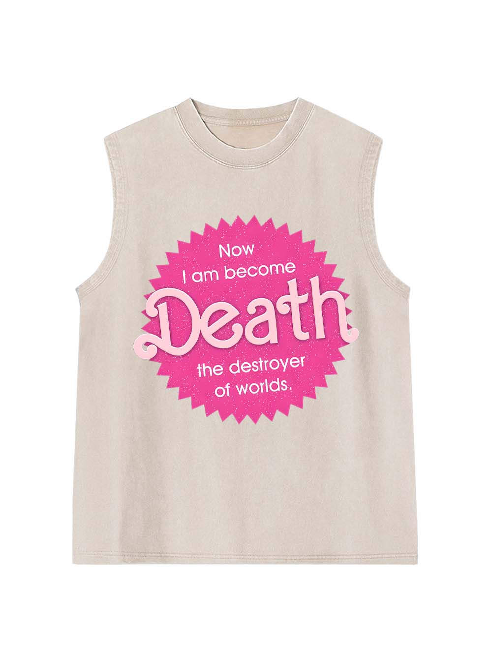 Sparkly Harbinger of Death Washed Tank Top
