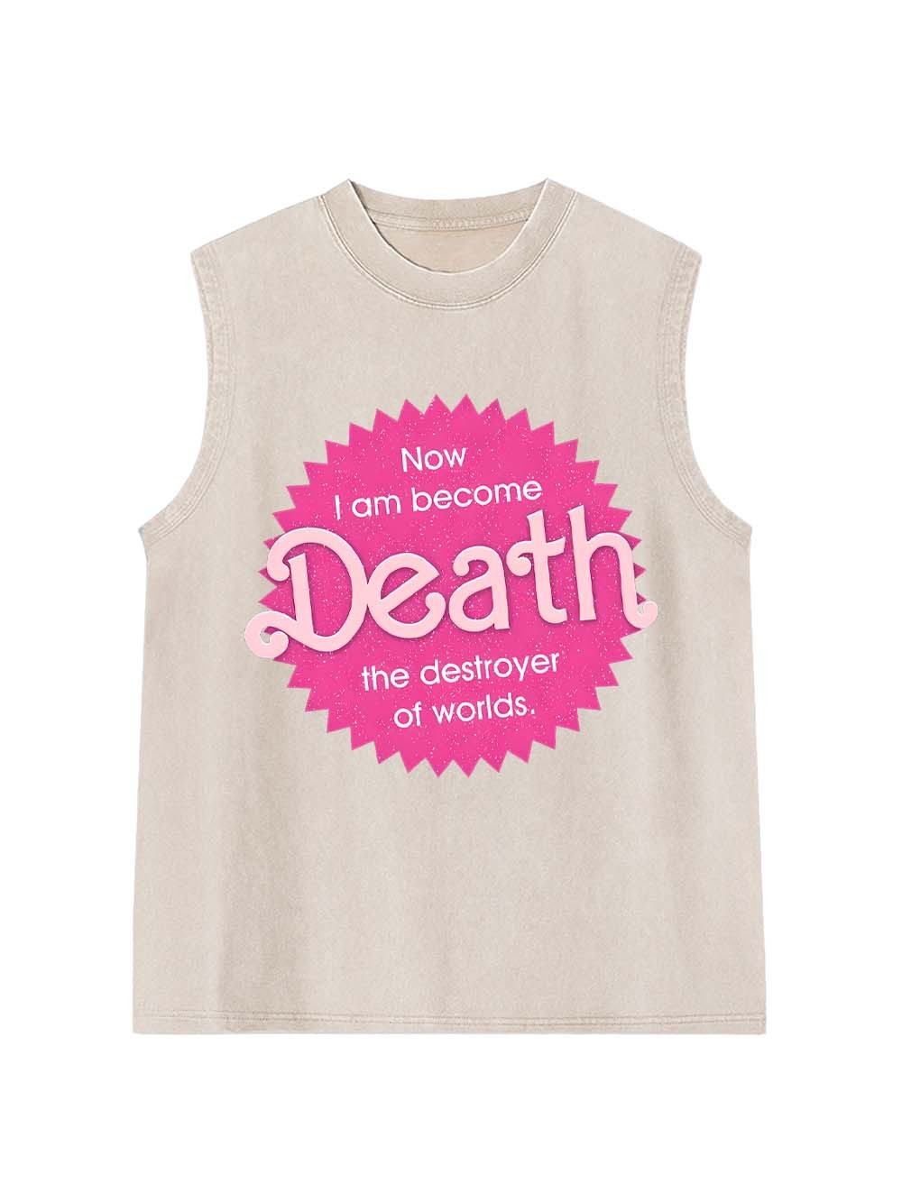 Sparkly Harbinger of Death Washed Tank Top